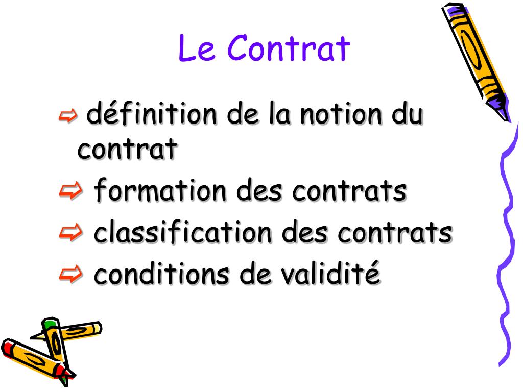 Contrat formel def