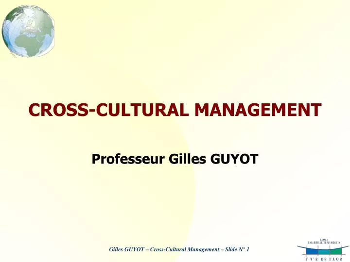 cross cultural management n.