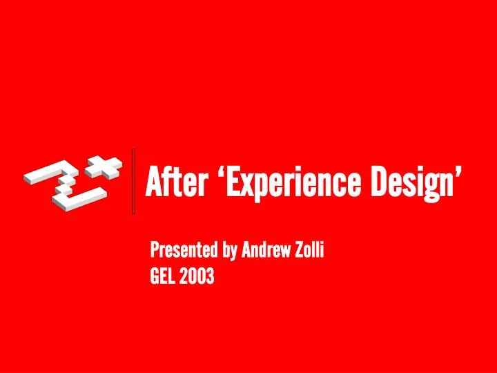 after experience design n.