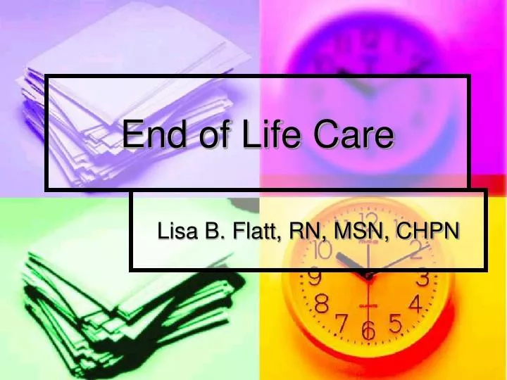 end of life care n.