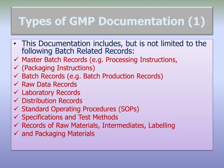 PPT Management of GMP Documentation PowerPoint Presentation ID1091020