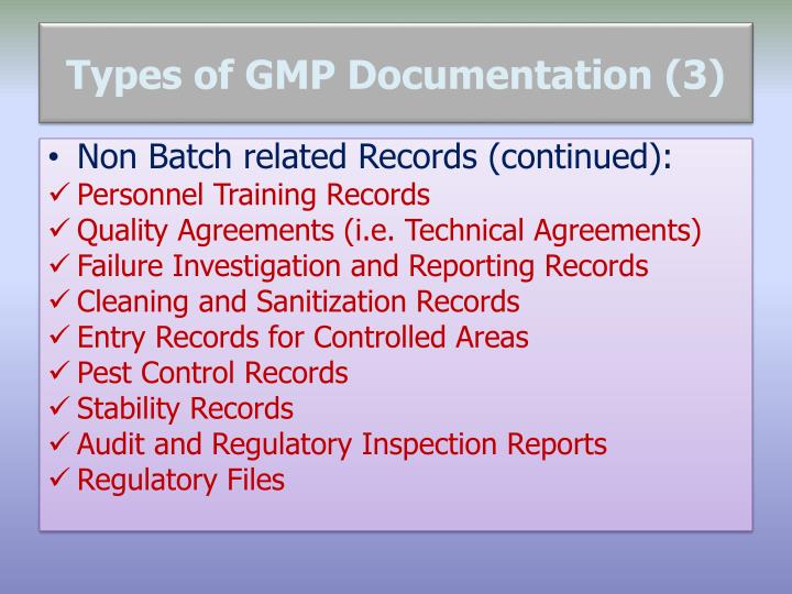 PPT Management of GMP Documentation PowerPoint Presentation ID1091020