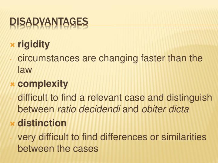 disadvantages of precedent Advantages and disadvantages of doctrine of stare decisis doctrine of stare decisis is the english system of precedent which is based on the latin maxim. disadvantages of precedent Advantages and disadvantages of doctrine of stare decisis doctrine of stare decisis is the english system of precedent which is based on the latin maxim.