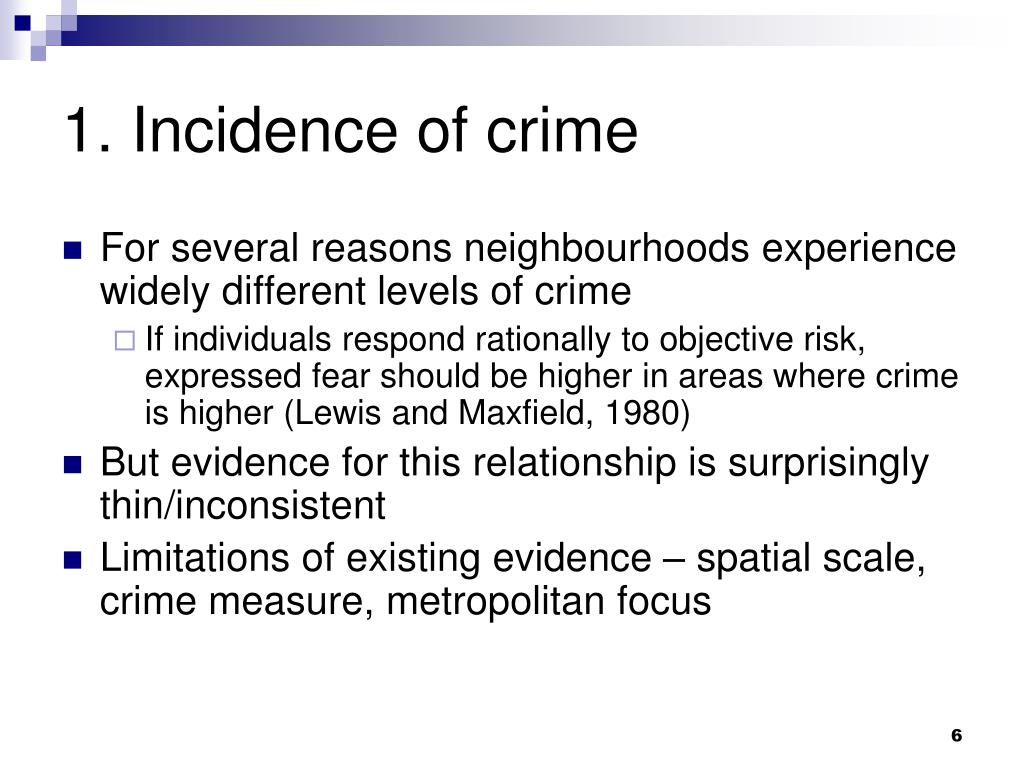 PPT - Neighbourhoods matter: spill-over effects in the fear of crime ...