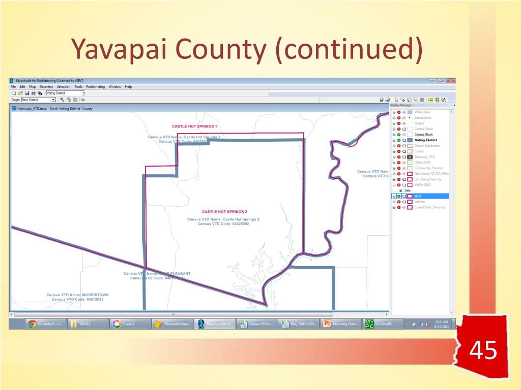 PPT Matching Census Voting Tabulation Districts (VTD) to Arizona