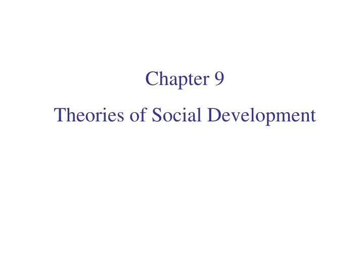 thesis on social development