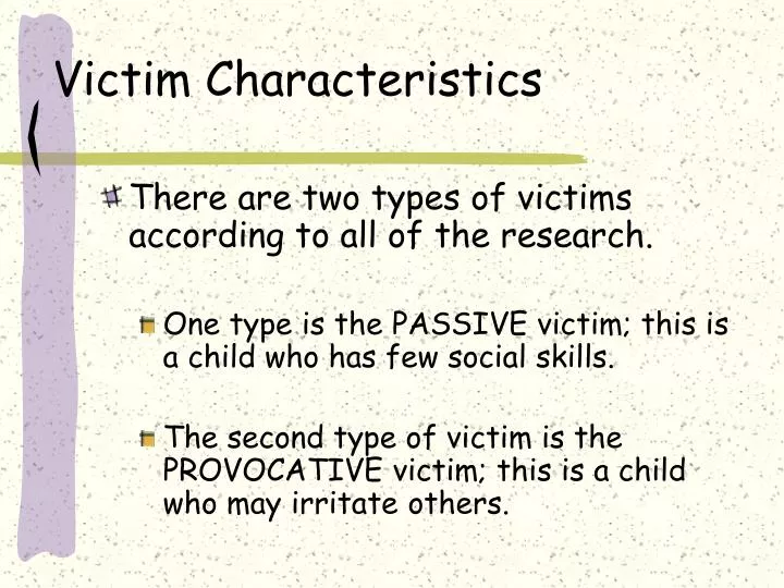 victim characteristics n.