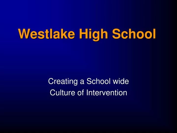 westlake high school n.
