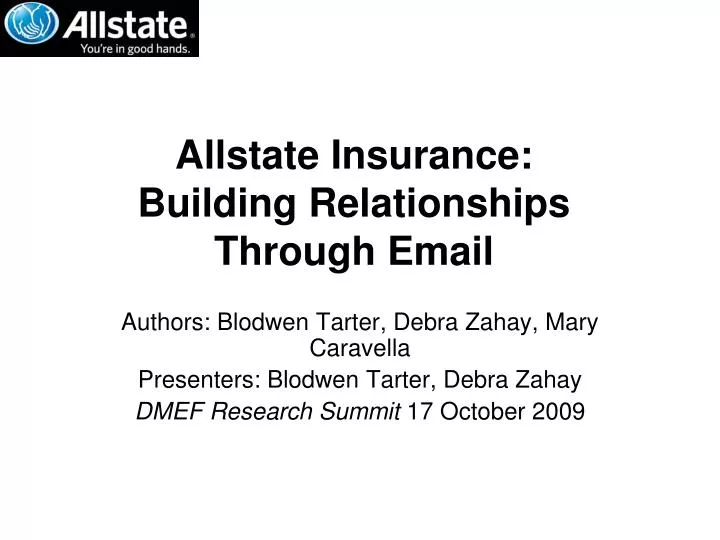 allstate insurance building relationships through email n.
