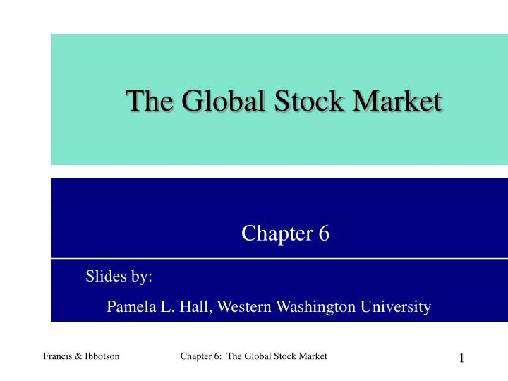 the global stock market n.