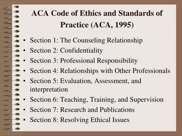 Aca Standards Of Practice