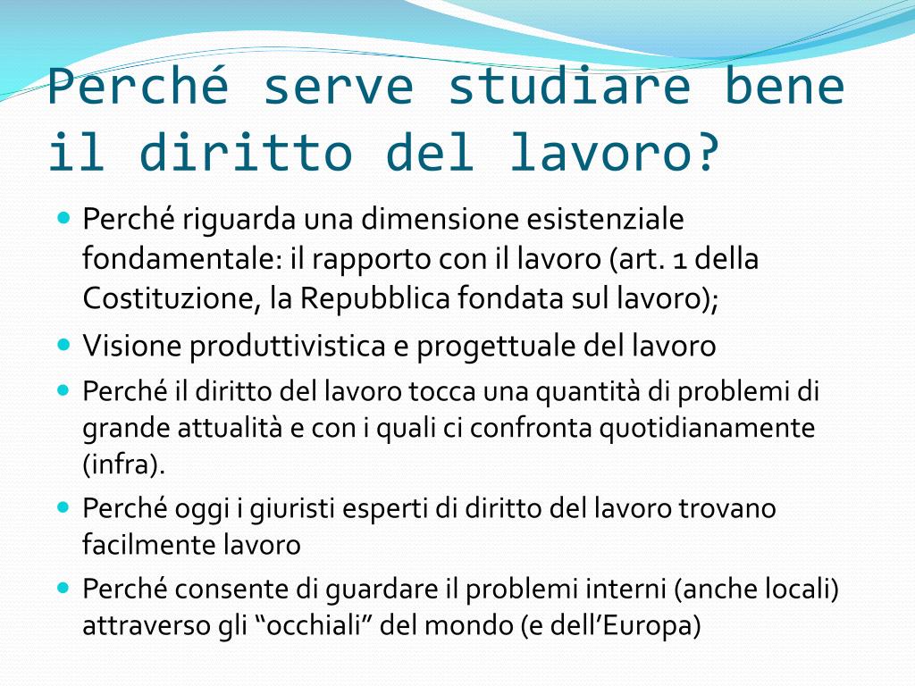 Diritto Del Lavoro Nelle Pubbliche Amministrazioni PPT - Diritto del lavoro Corsi A/L e M/Z 2009-10 Prof. S.B. Caruso