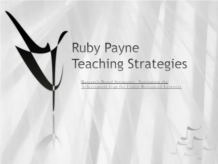 ruby payne teaching strategies n.