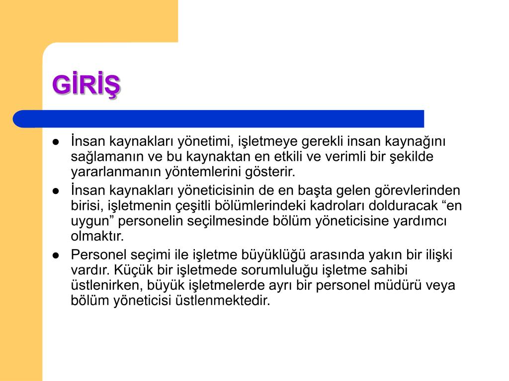 PPT - Personel Bulma ve Seçme PowerPoint Presentation, free download ...