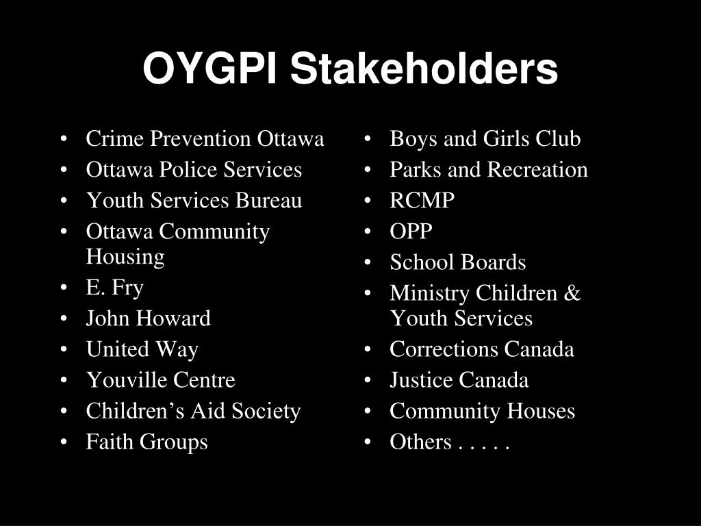 PPT The Ottawa Youth Gang Prevention Initiative (OYGPI) PowerPoint