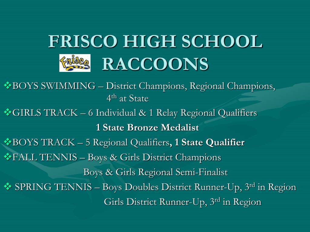 PPT 20112012 FRISCO ISD ATHLETIC PowerPoint