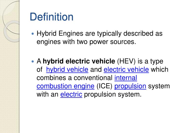 Ppt Advancements In Hybrid Engine Technology Point Definition