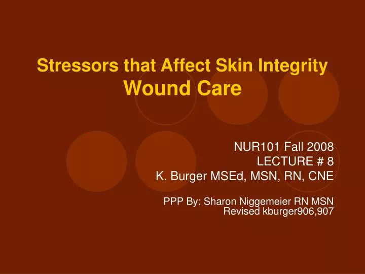the common stressors and factors affecting the common stressors and factors affecting