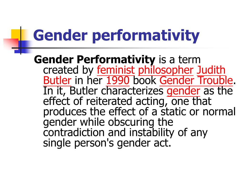 dissertation on gender performativity
