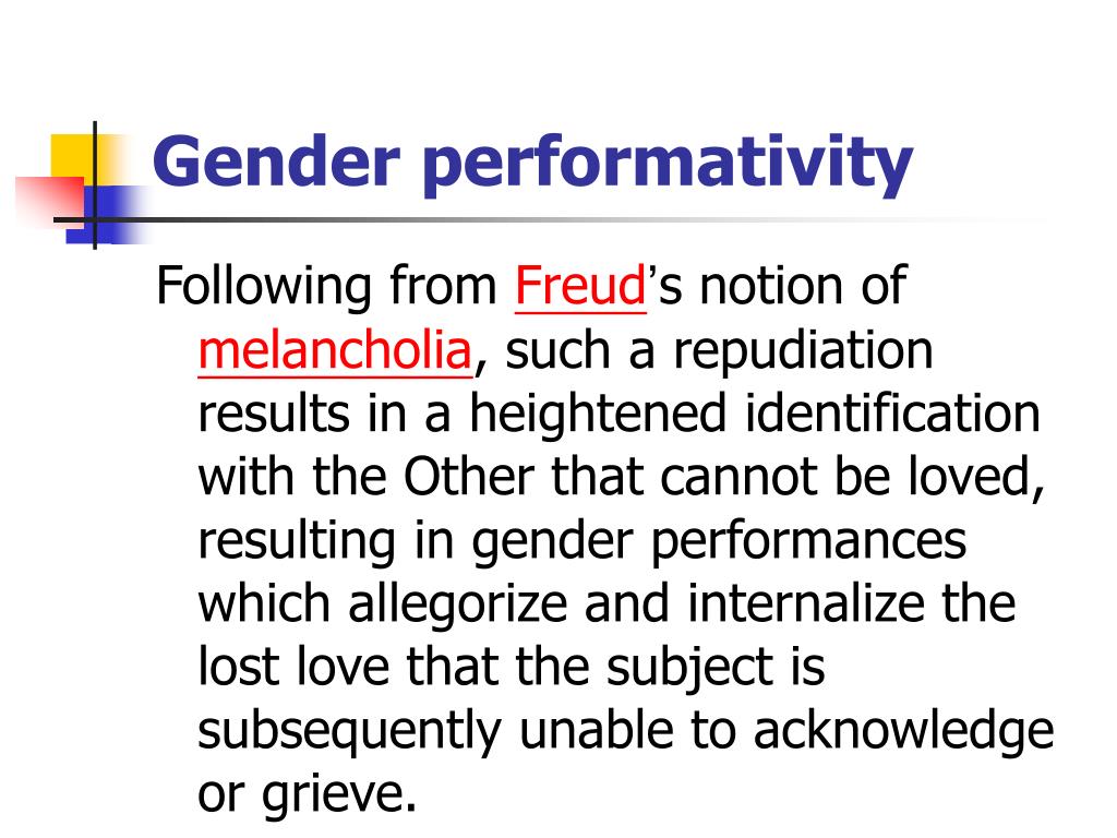 dissertation on gender performativity