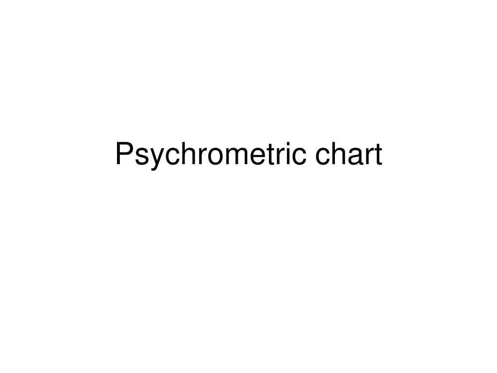 Psychrometric Chart Ppt