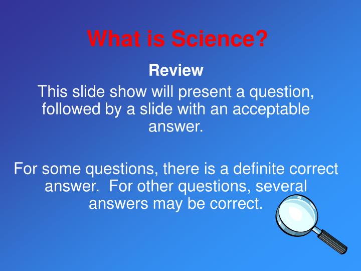 what is the science what is the science
