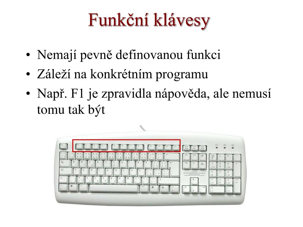 PPT - Popis klávesnice PowerPoint Presentation, free download - ID:1099964