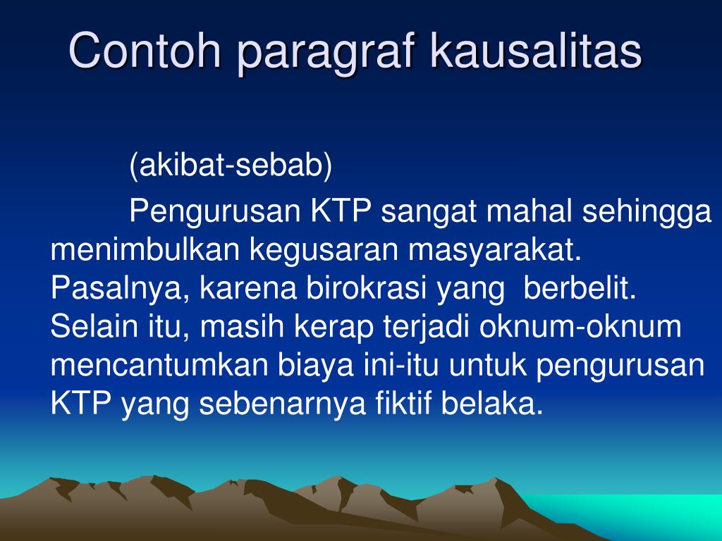 Contoh Paragraf Penalaran Induktif Sebab Akibat / Paragraf ...