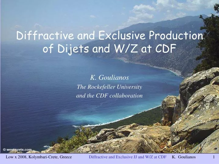diffractive and exclusive production of dijets and w z at cdf n.