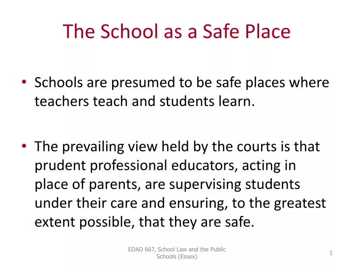 What Makes School A Safe And Happy Place