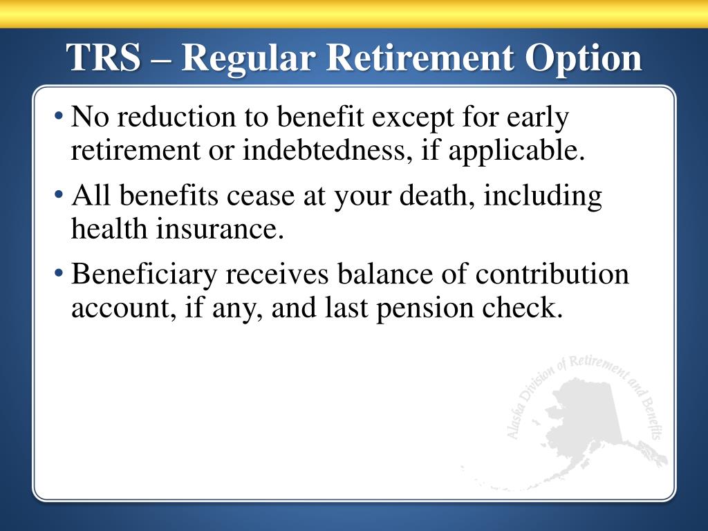 PPT PERS and TRS The Retirement Process PowerPoint Presentation, free