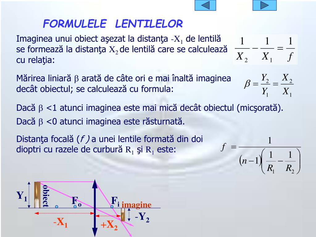 PPT - Lentile subţiri PowerPoint Presentation, free download - ID:1101904