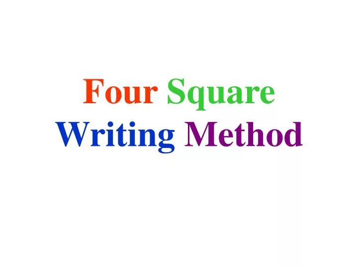 PPT Four Square Writing Method PowerPoint Presentation Free Download ppt-four-square-writing-method-powerpoint-presentation-free-download