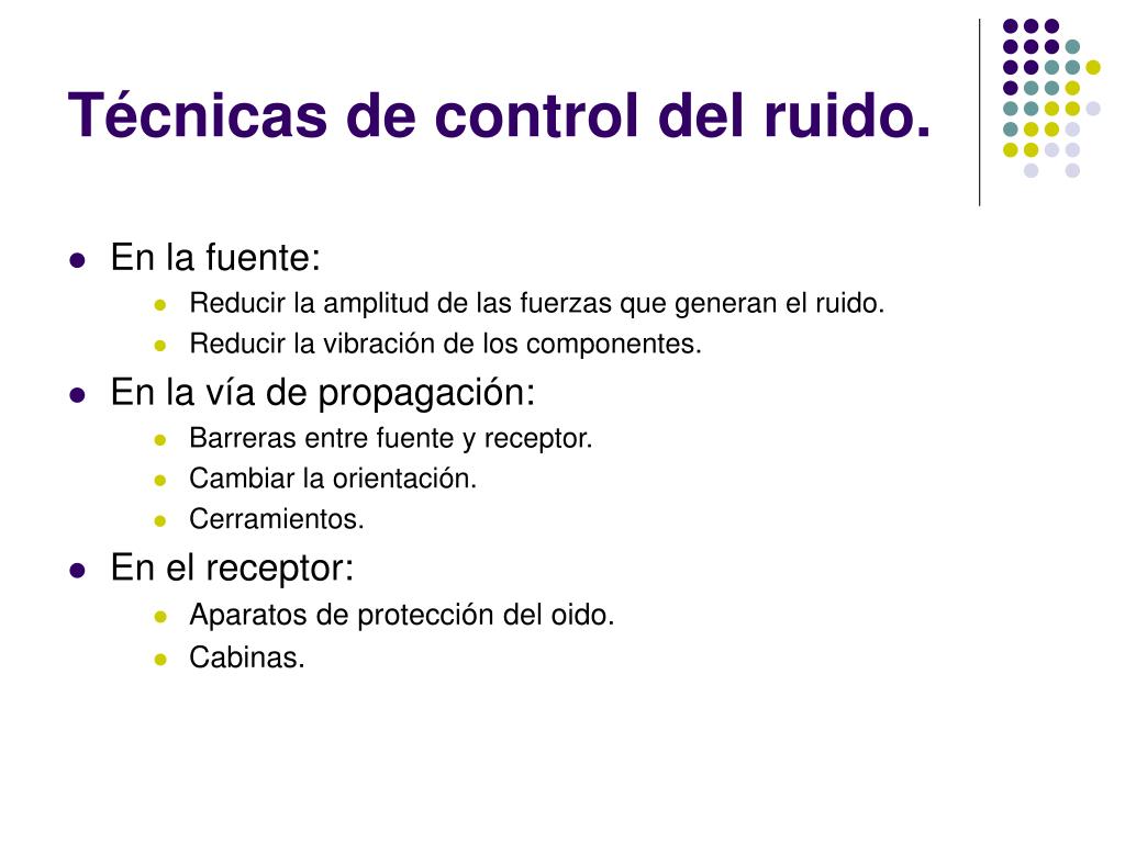 PPT - CONTROL DEL RUIDO PowerPoint Presentation, free download - ID:1102809