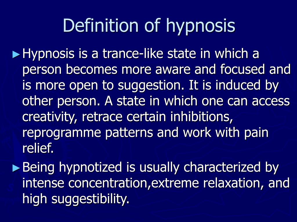 hypnosis meaning hypnosis meaning