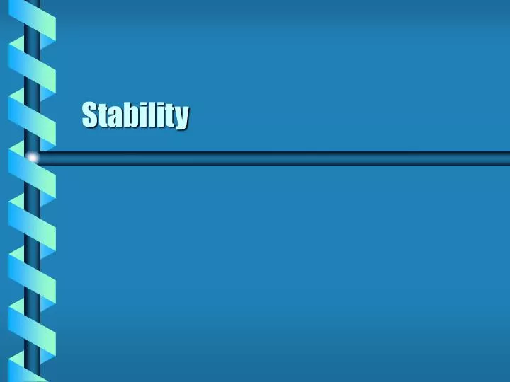 stability n.