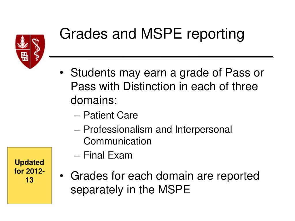 examples of noteworthy characteristics mspe