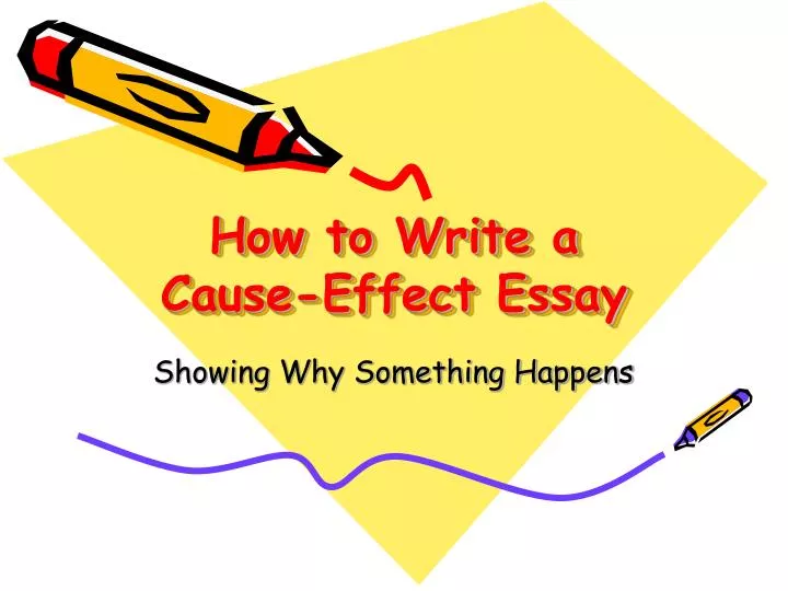 3 types of cause and effect essays