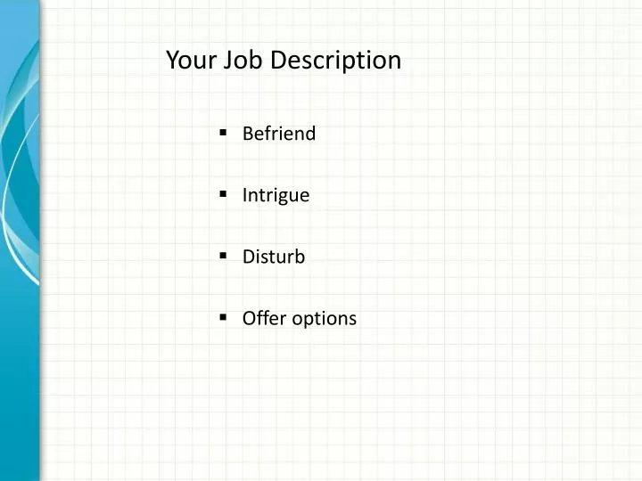 your job description n.