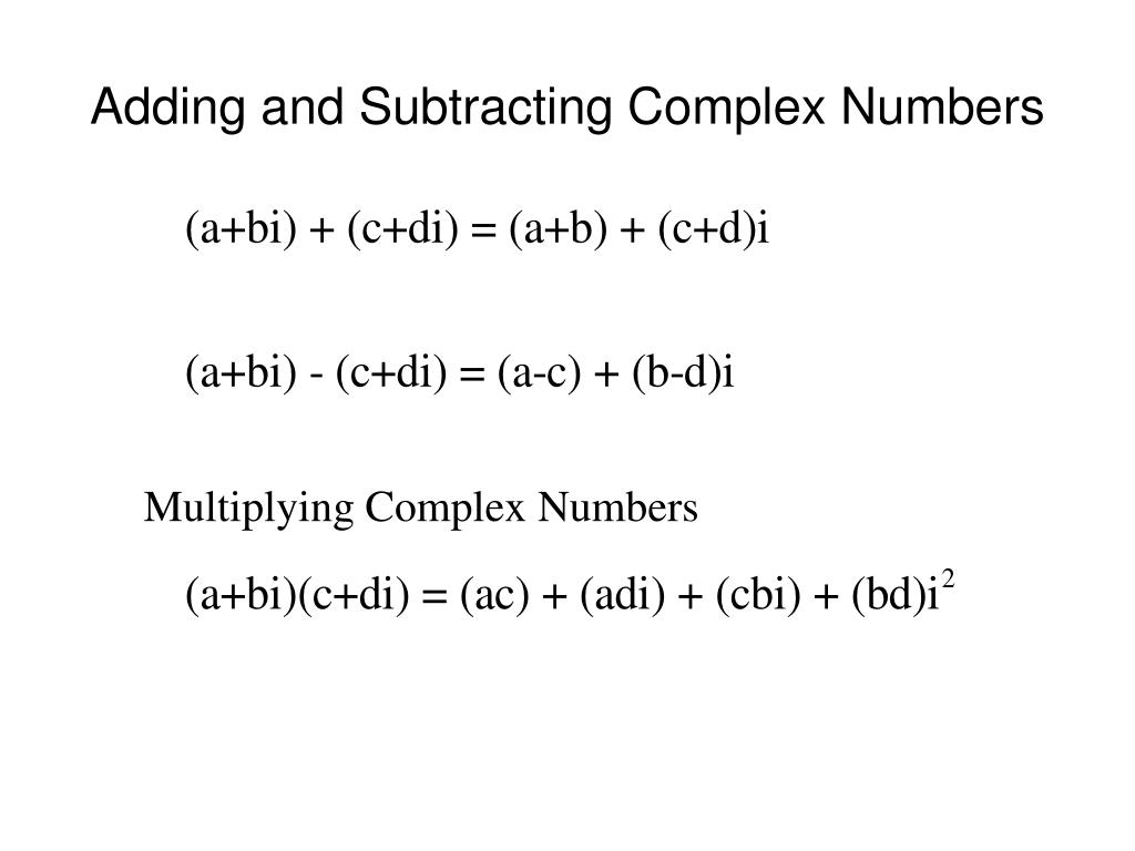 Ppt complex numbers powerpoint presentation free download id 1107091