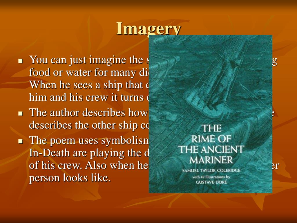 imagery in the rime of the ancient mariner