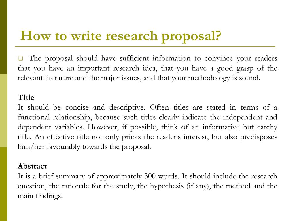 PPT - Research: Proposal PowerPoint Presentation, free download