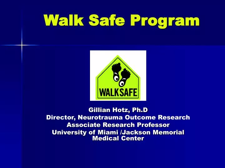 walk safe program n.