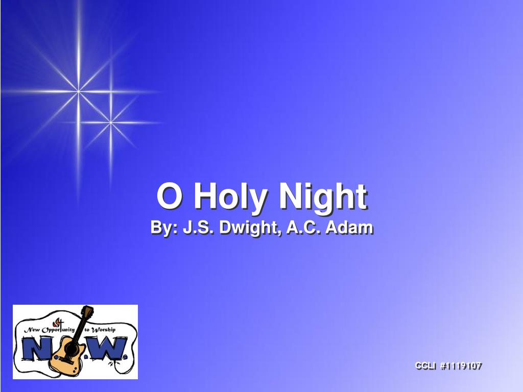 O Holy Night Worship Slides with Lyrics