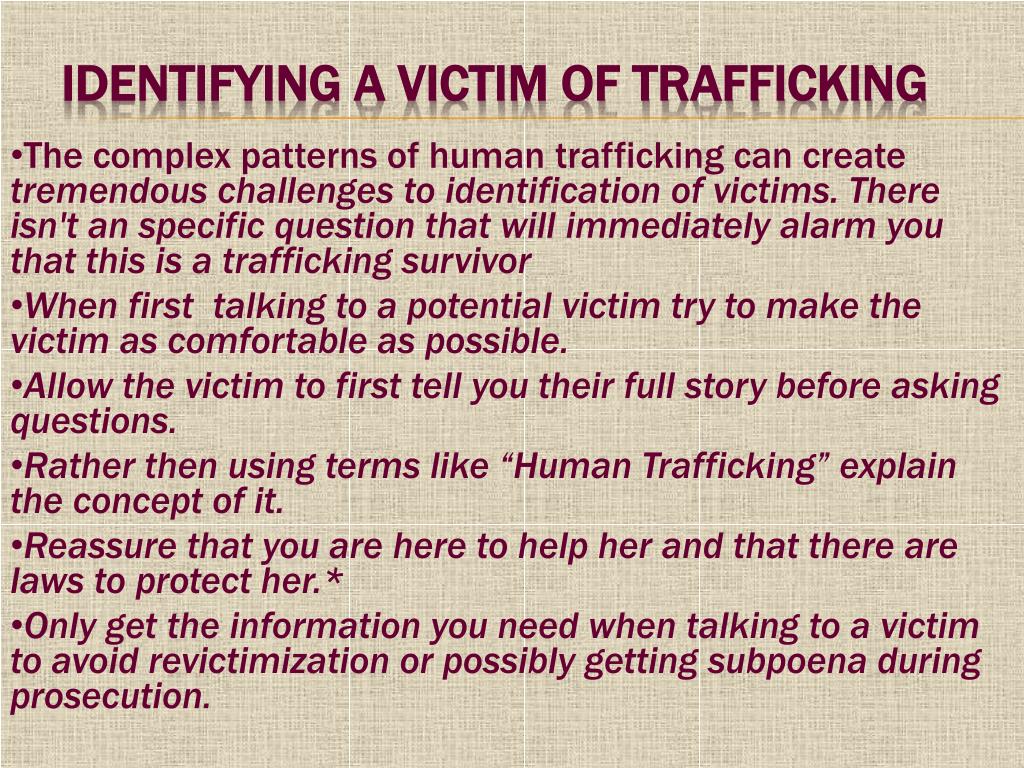 Ppt Tapestri Inc Human Trafficking A Modern Day