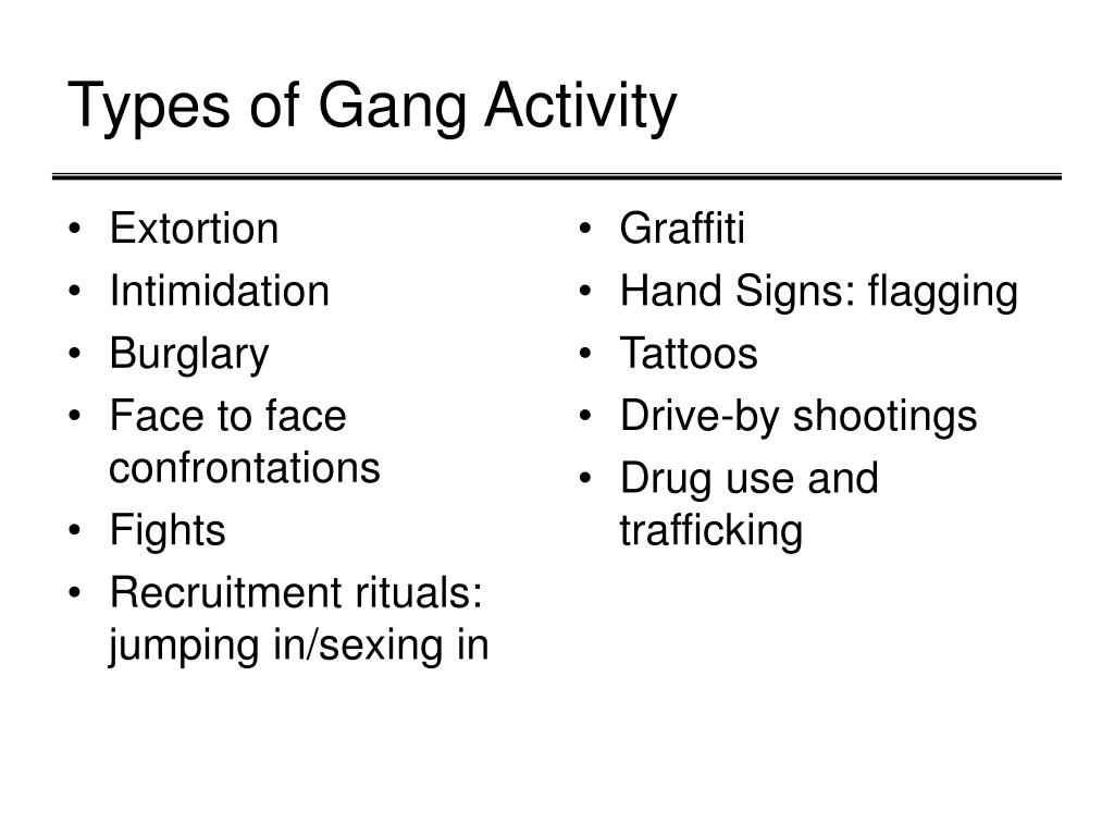 PPT - What is a Gang? PowerPoint Presentation, free download - ID:1109371
