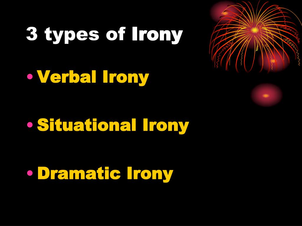 types of irony powerpoint presentation