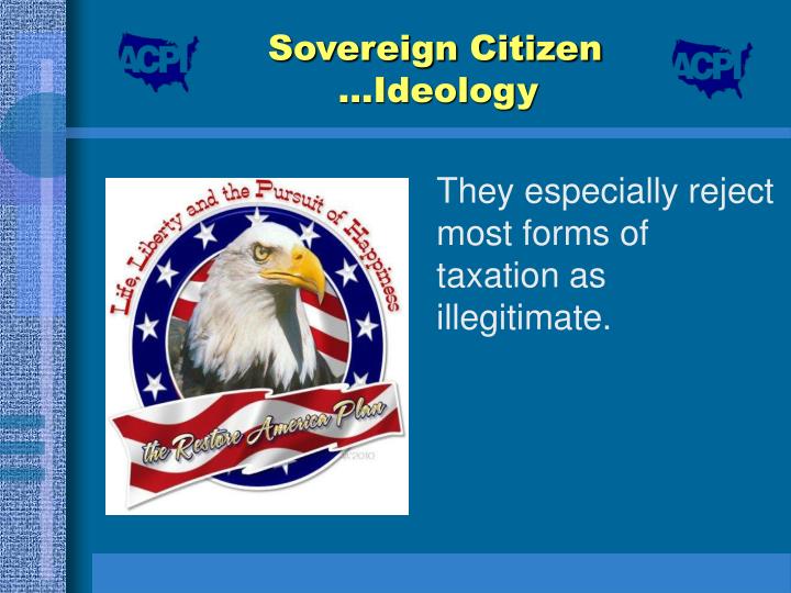 PPT - Sovereign Citizen Movement PowerPoint Presentation - ID:1109886