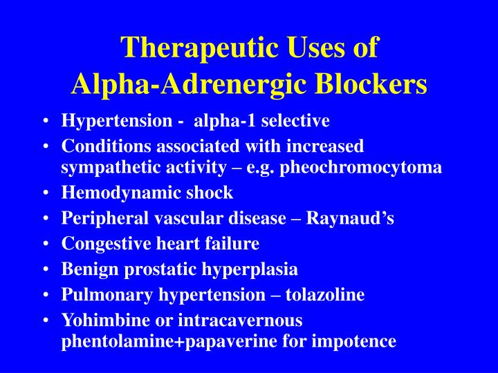 PPT AlphaAdrenergic Blockers PowerPoint Presentation ID1110414