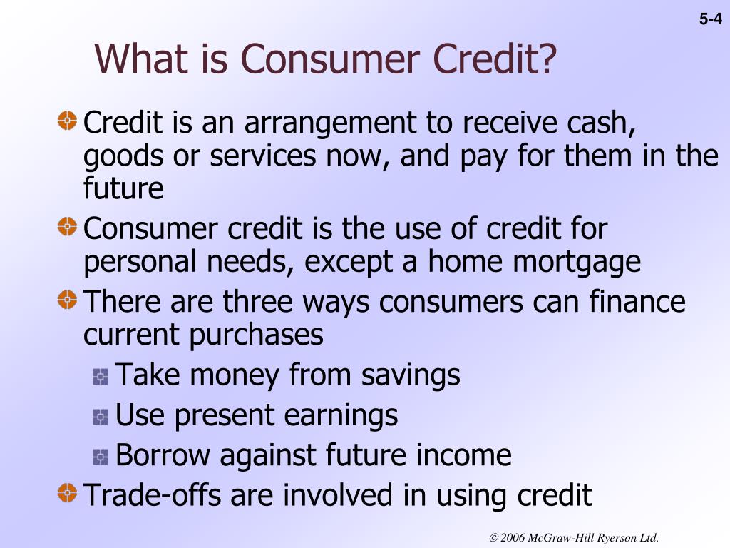 consumer credit essay